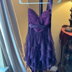 Eggplant purple party dress
